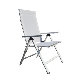 FIDDLE RELAX ARMCHAIR WITH WHITE ALUMINIUM AND WHITE TEXTILENE 18379 FIDDLE RELAX ΑΝΑΠΑΥΤΙΚΗ ΚΑΡΕΚΛΑ ΣΕ ΛΕΥΚΟ ΑΛΟΥΜΙΝΙΟ ΚΑΙ ΛΕΥΚΗ ΥΦΑΝΣΗ 18379